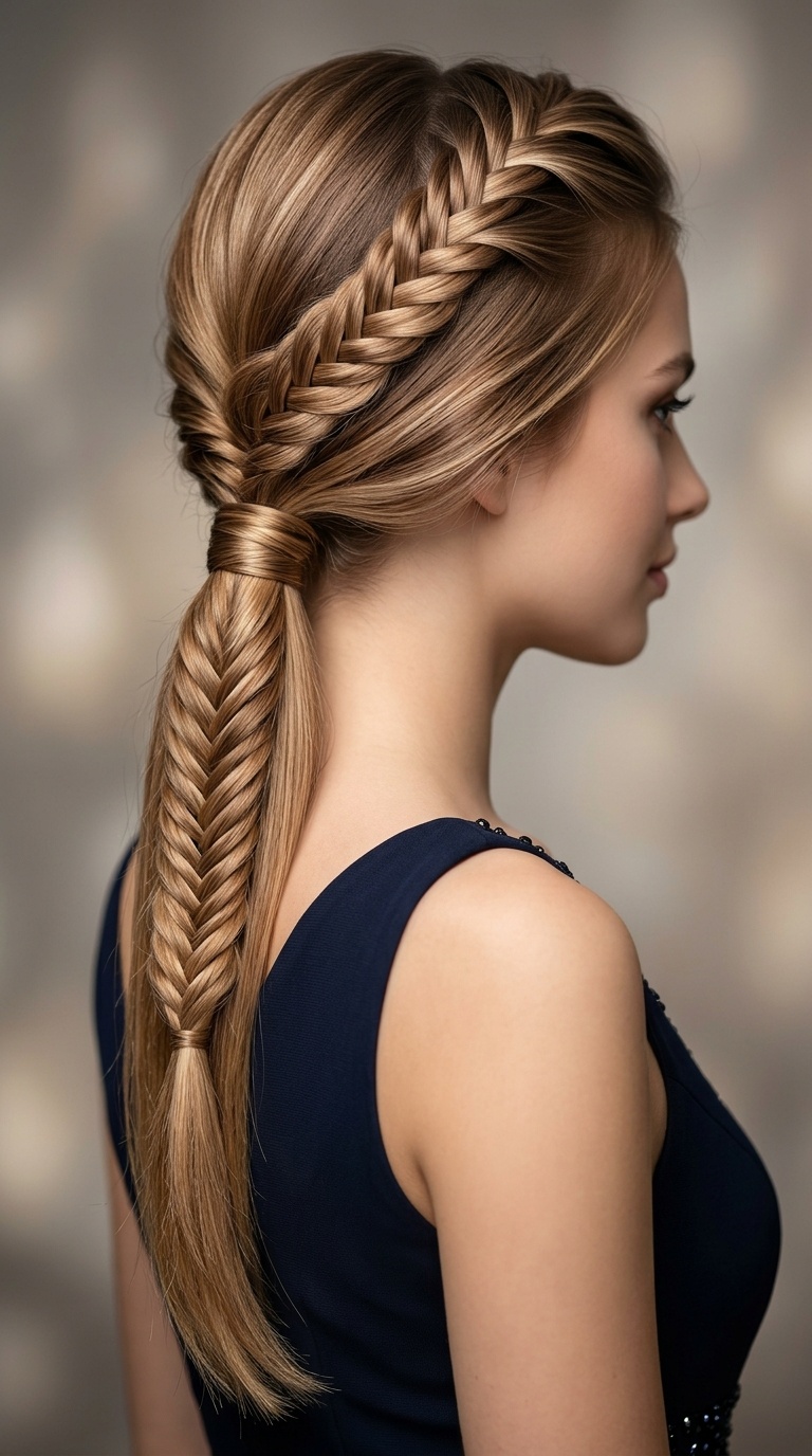Fishtail Braided Ponytail