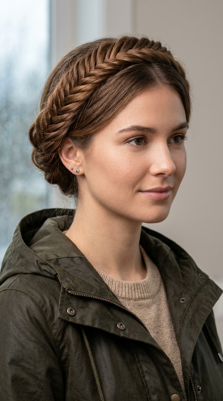 Fishtail Crown Braid