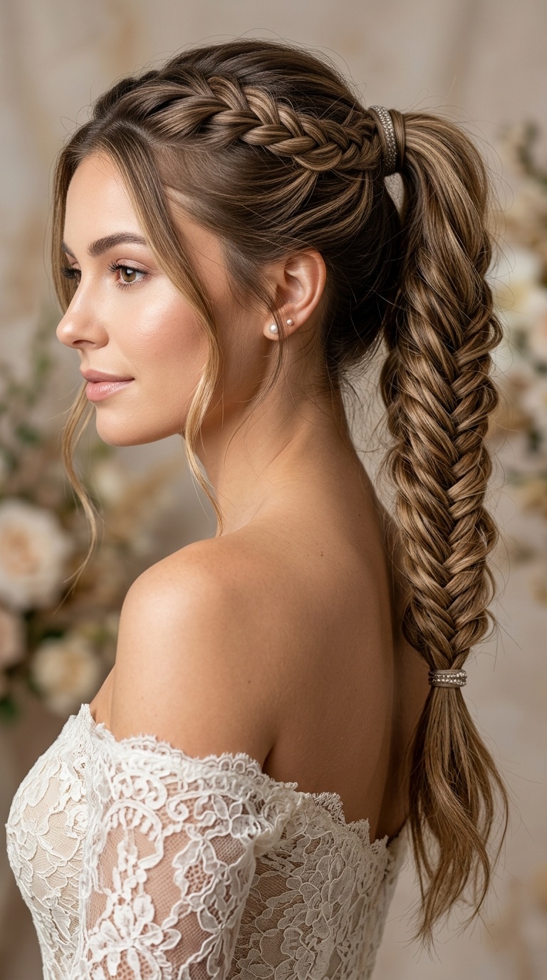 Fishtail Detailed Ponytail