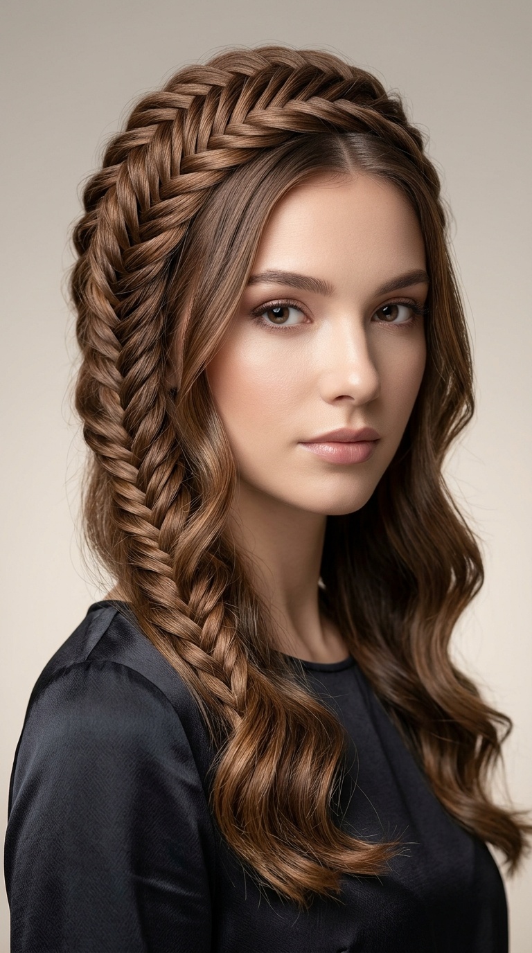 Fishtail Halo with Soft Waves