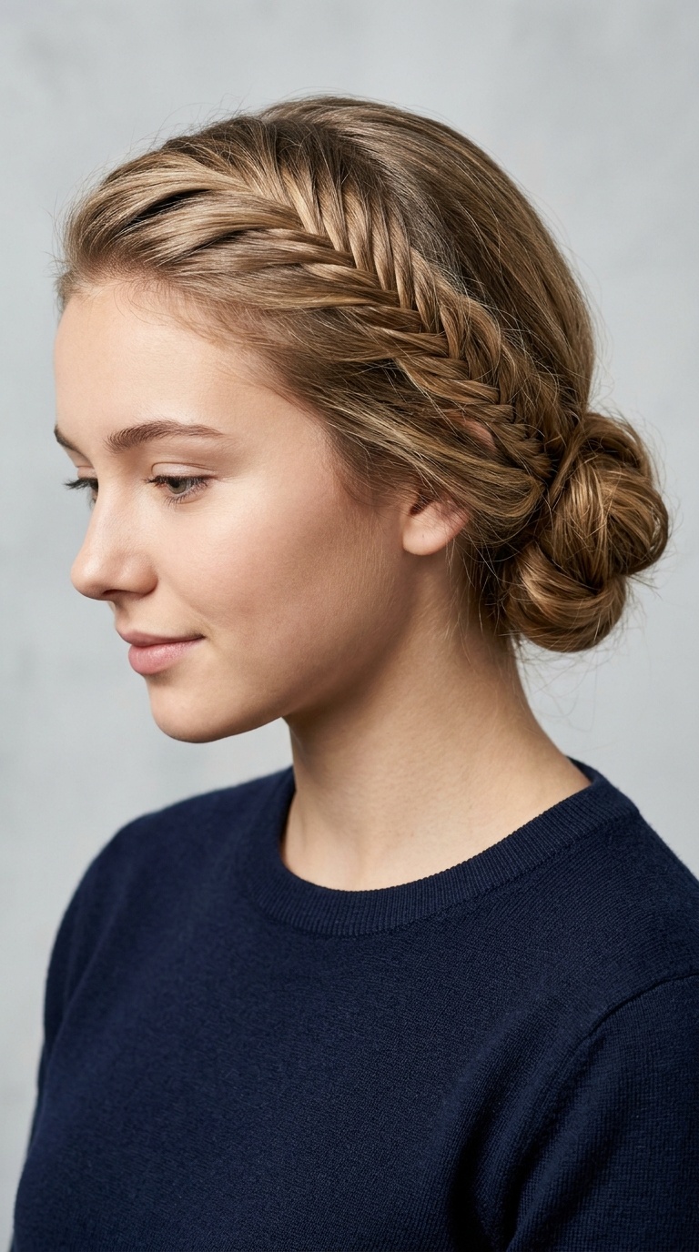 Fishtail Low Bun