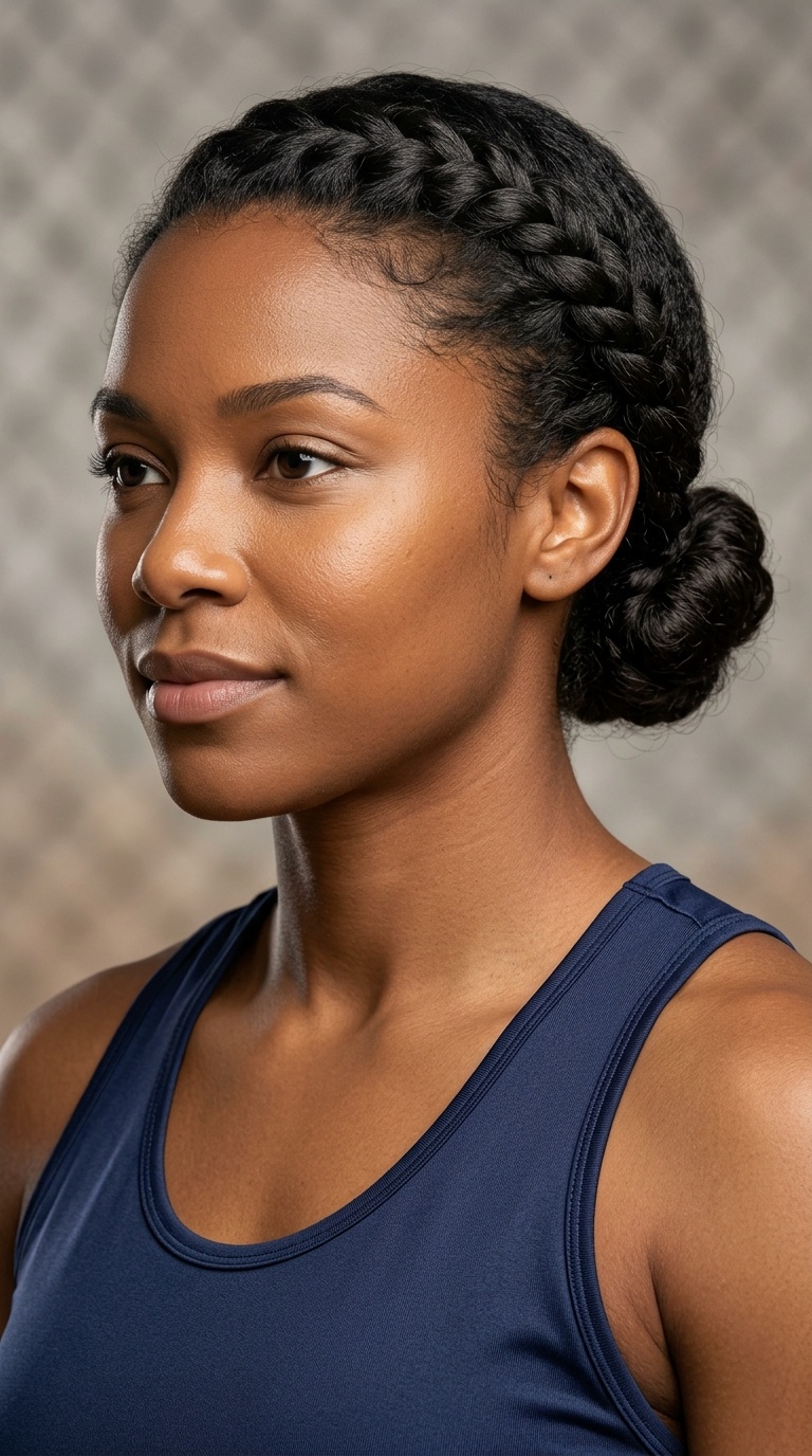 Flat Twist Low Bun
