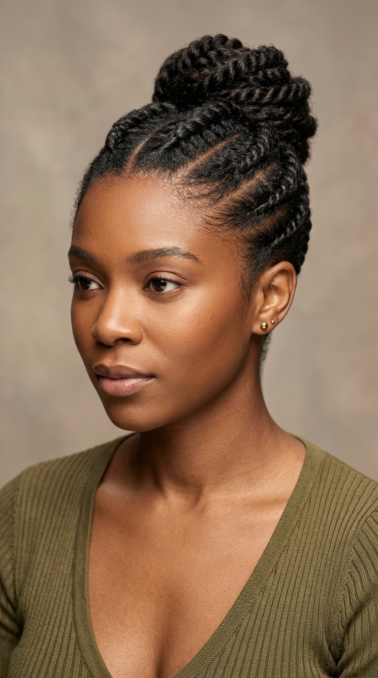 Flat Twist Updo