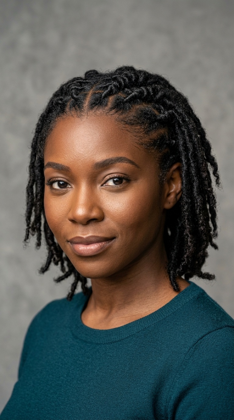 Flat-Twisted Front with Locs