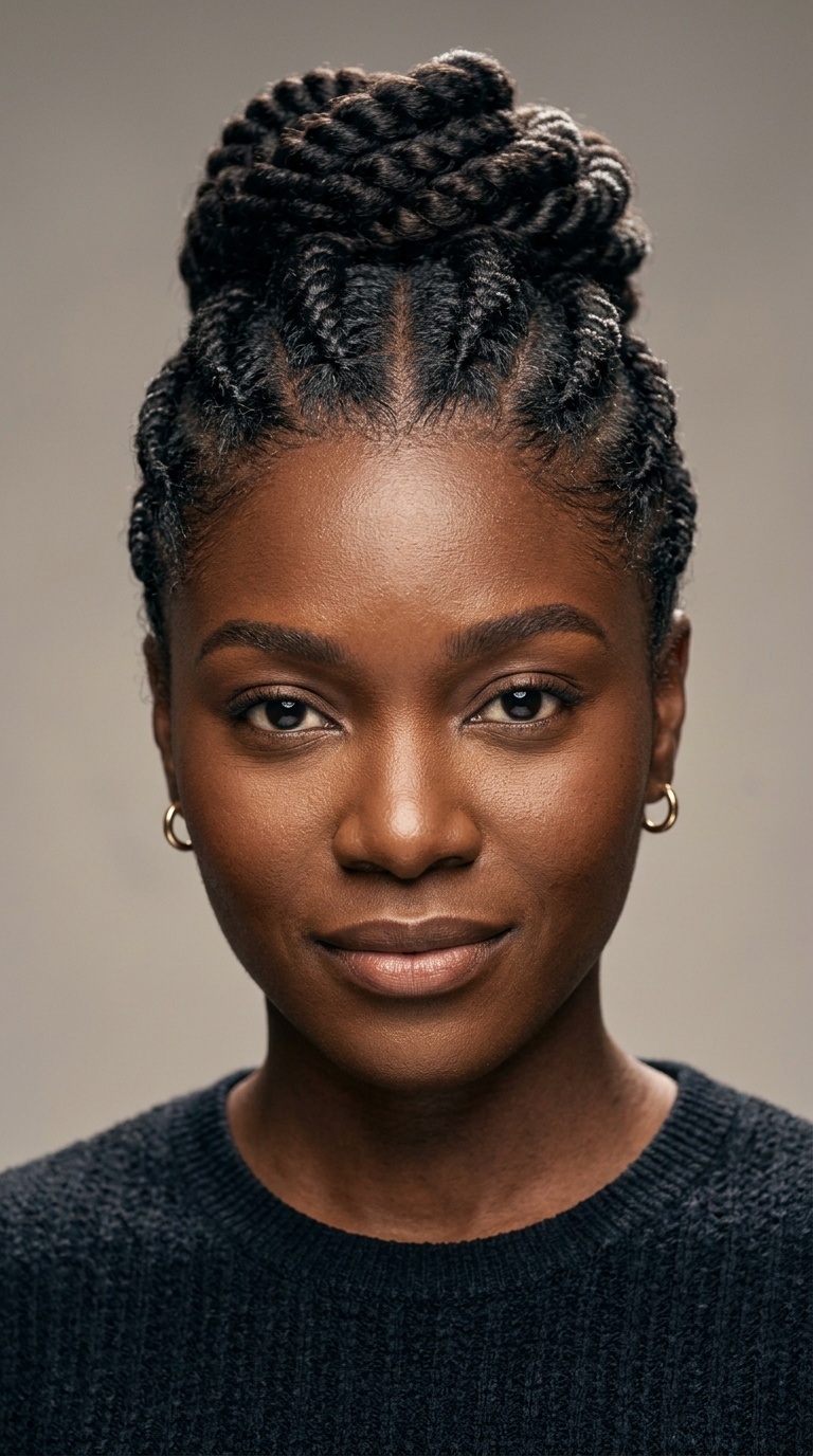 Flat Twists Updo
