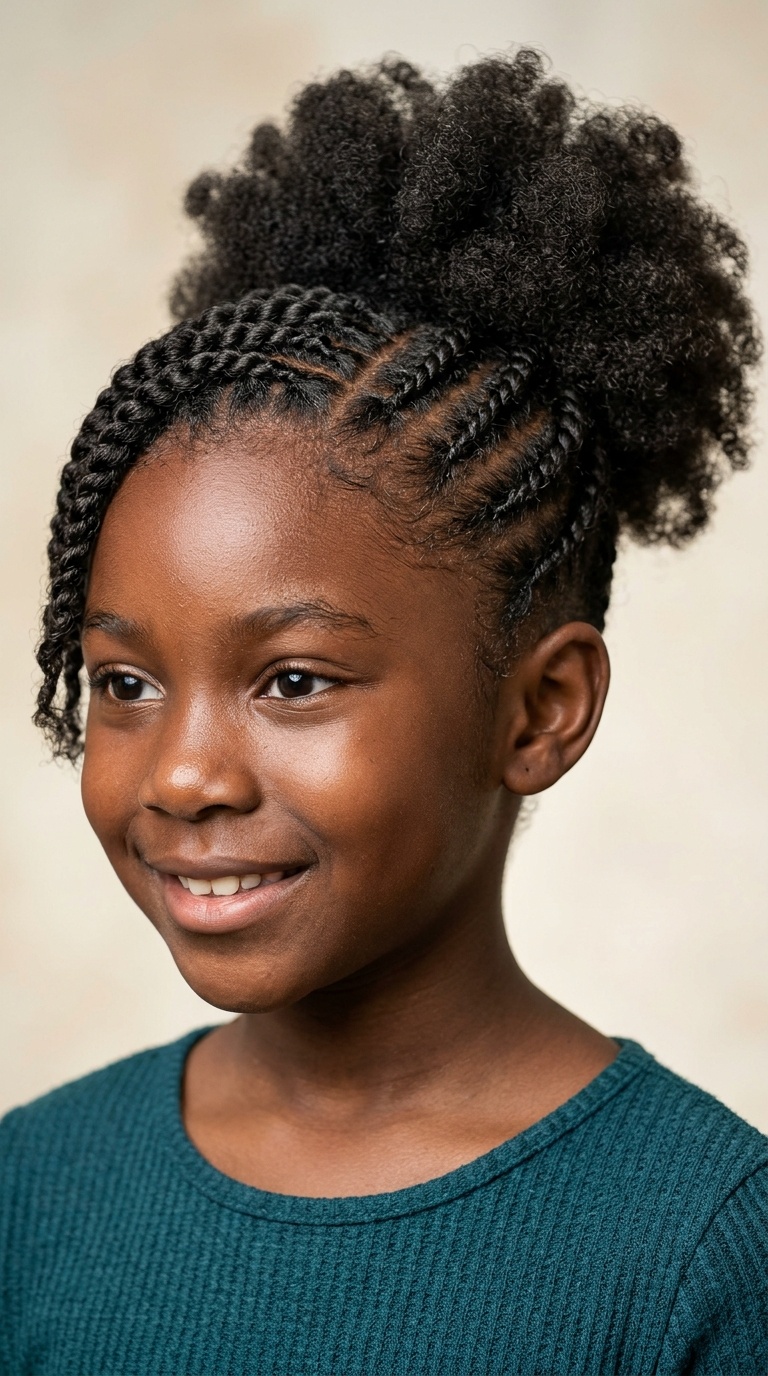 Flat Twists with a Back Puff