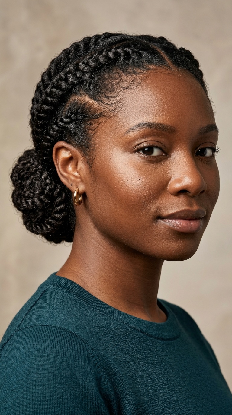 Flat Twists with a Low Chignon