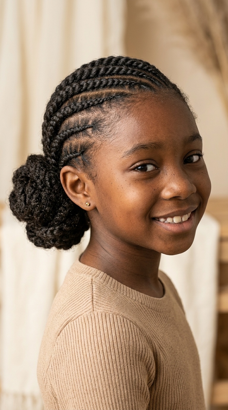 Flat Twists with a Low Side Bun