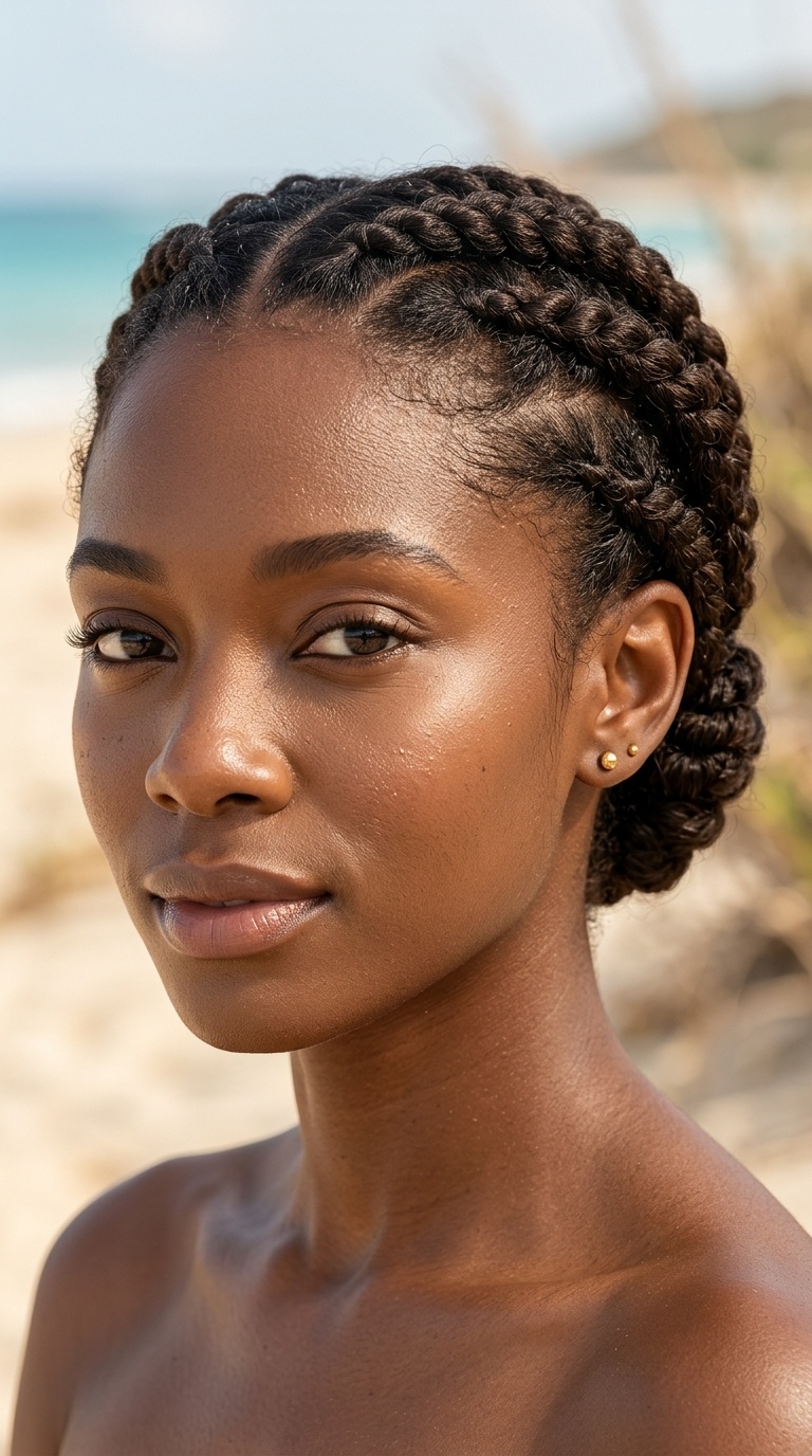 Flat Twists with a Tucked Nape