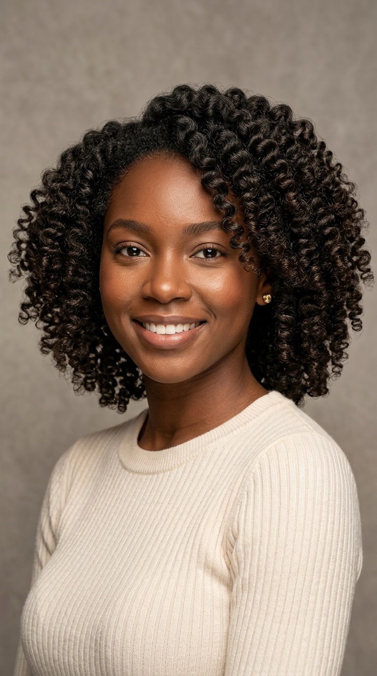 Flexi-Rod Set on Natural Hair