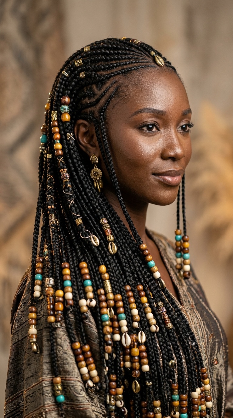 Floor-Length Dramatic Side Sweep
