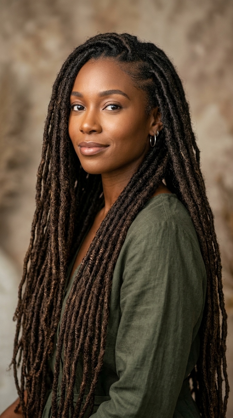 Floor-Length Heritage Locs