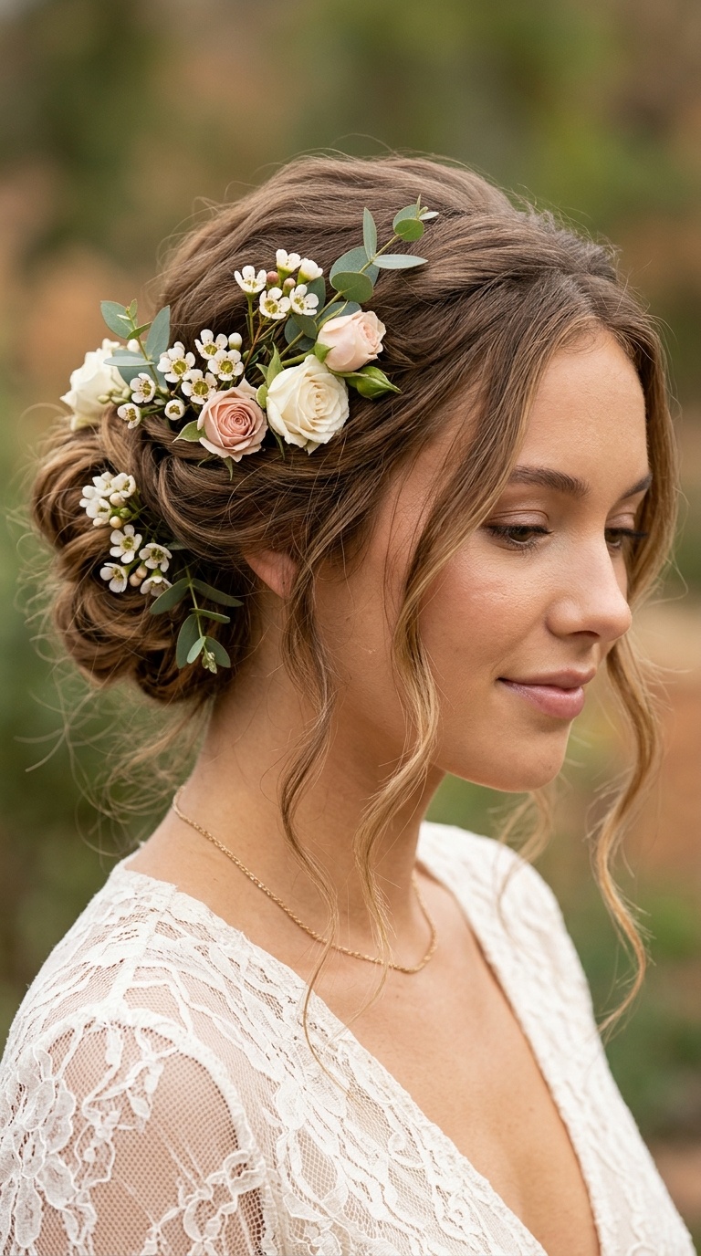 Floral Accented Garden Bun