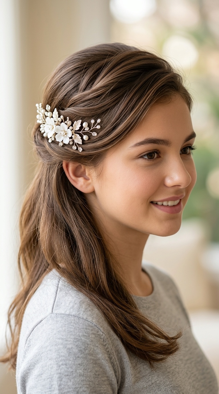 Floral Barrette Sweep
