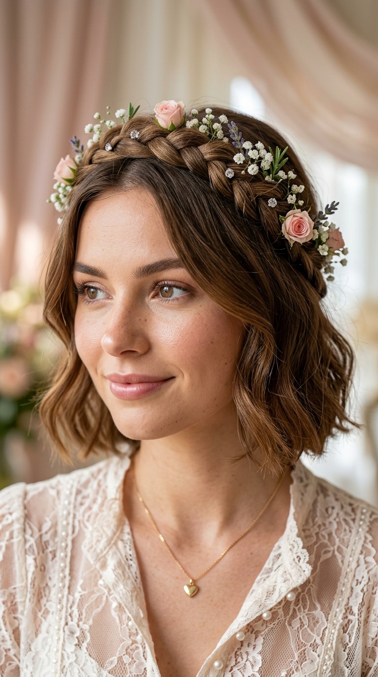 Floral Braided Headband