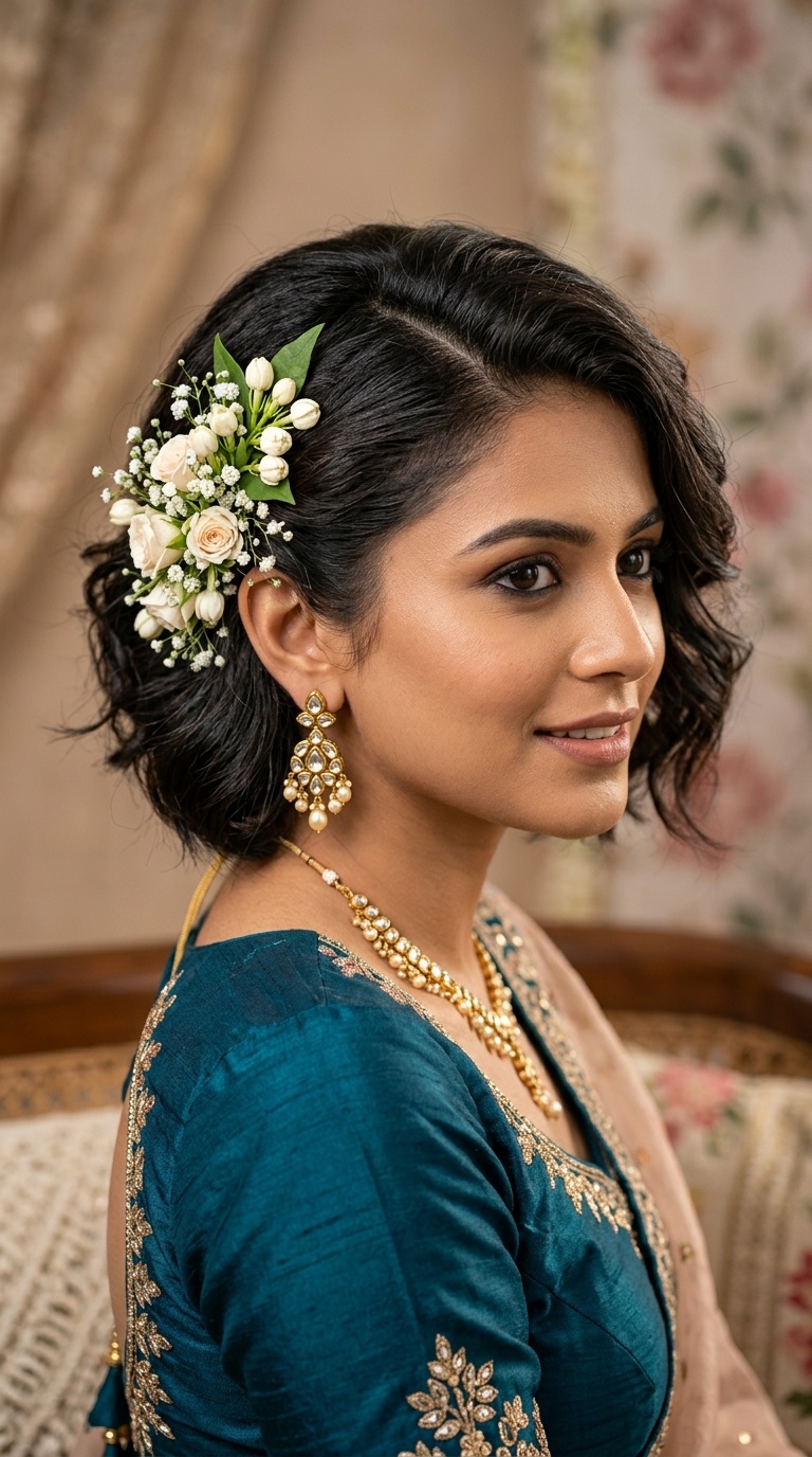 Floral Side Sweep