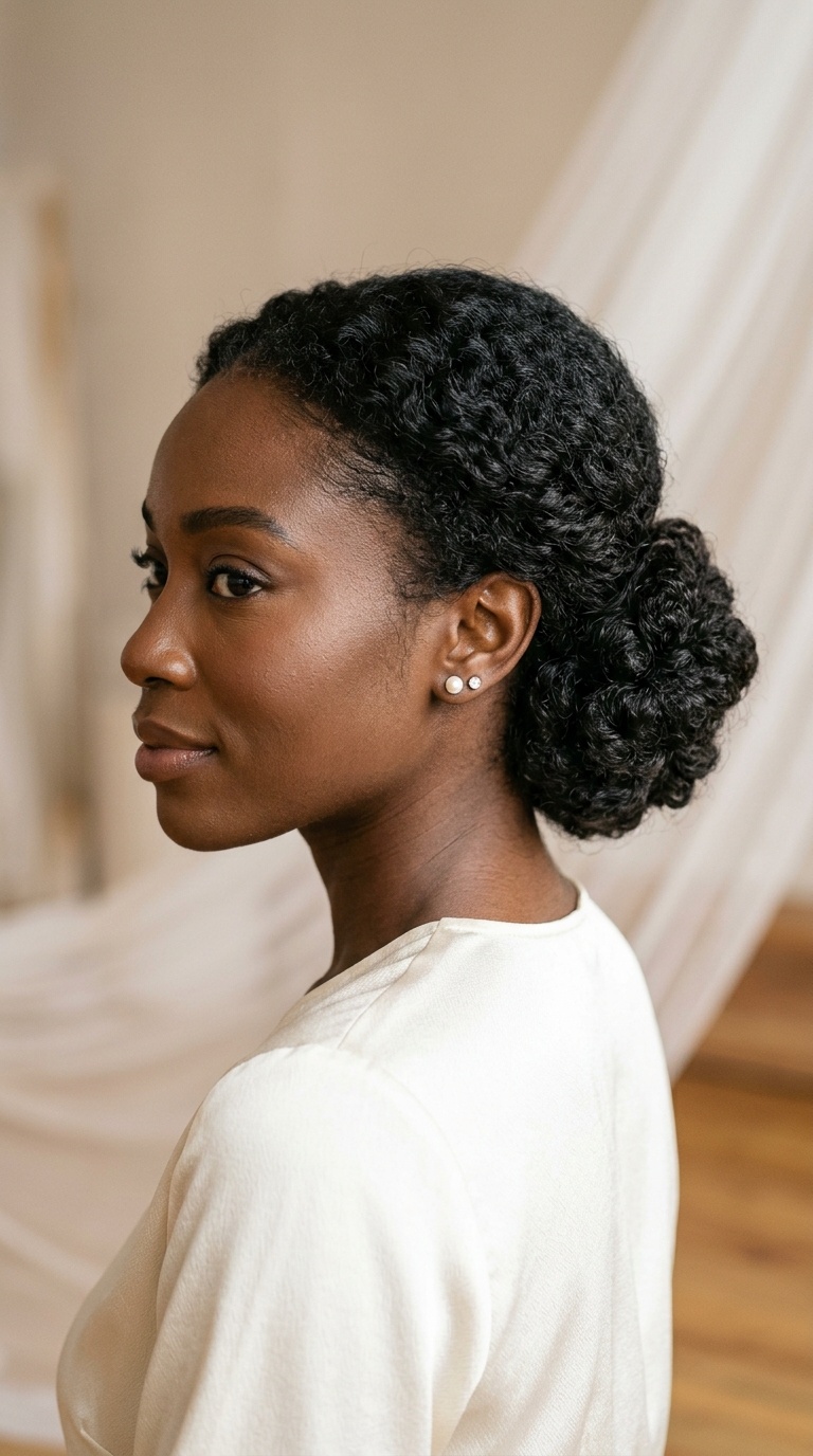 Formal Textured Low Bun for Weddings