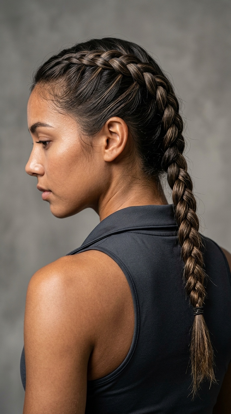 Four-Strand Braid Ponytail