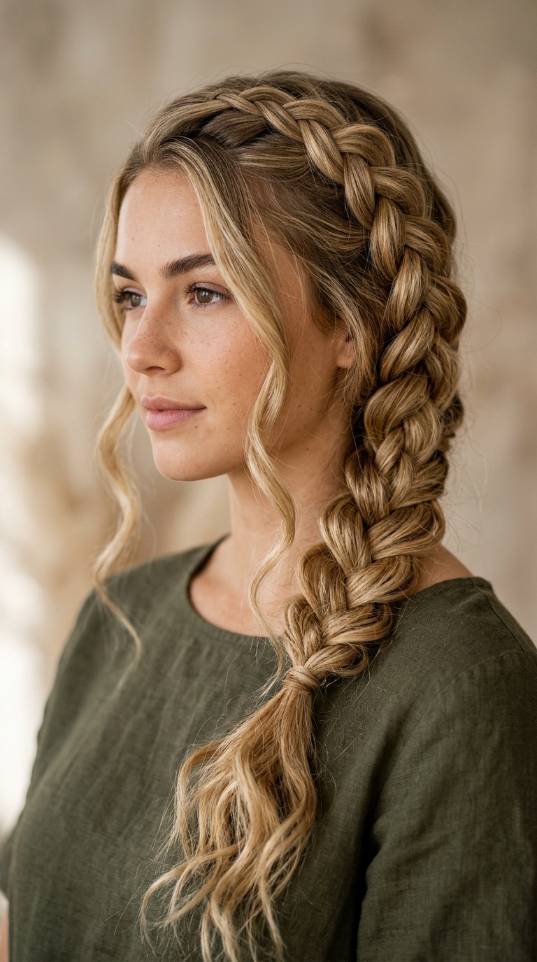 Four-Strand Braid with Sea Salt Waves
