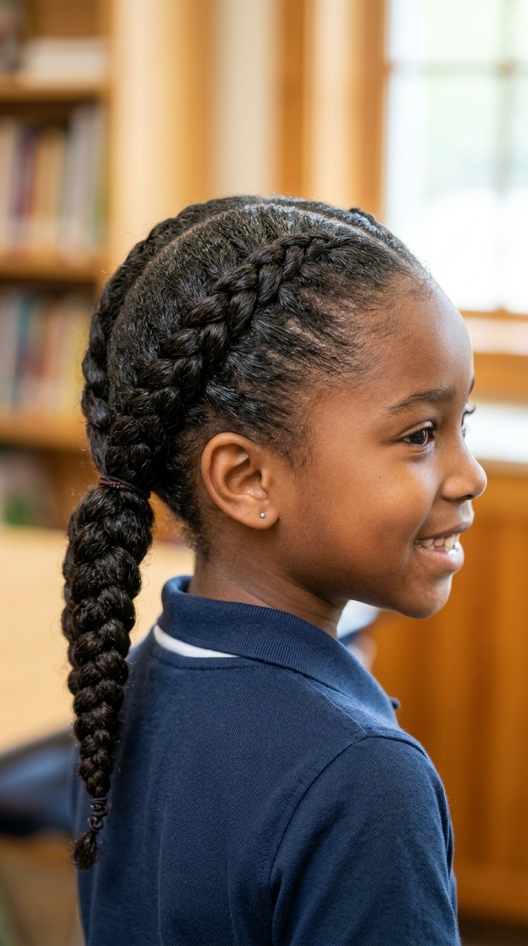 Four-Strand Braided Low Pony