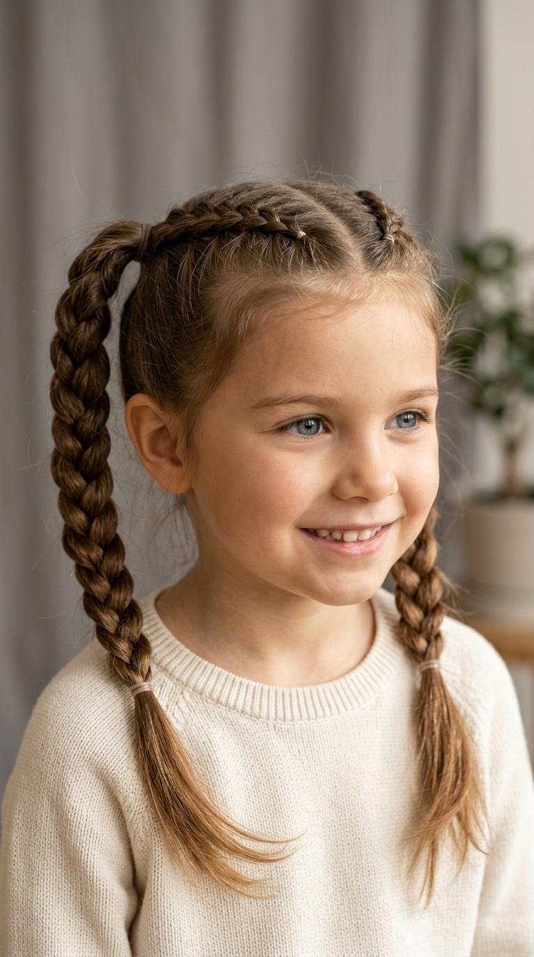 Four-Strand Braided Pigtails