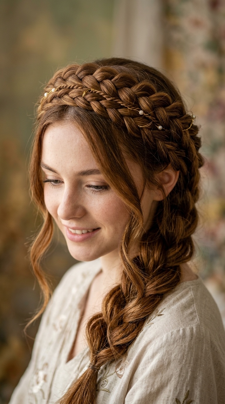 Four-Strand Intricate Crown Braid
