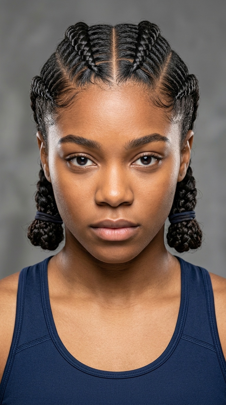 Four-Way Sectioned Braids