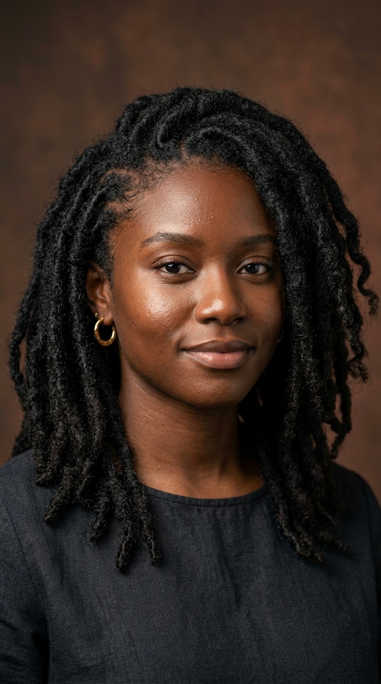 Freeform Locs with Natural Root