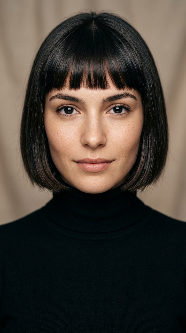 French Bob with Micro Bangs