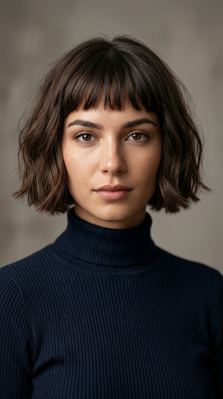 French Bob with Micro-Bangs