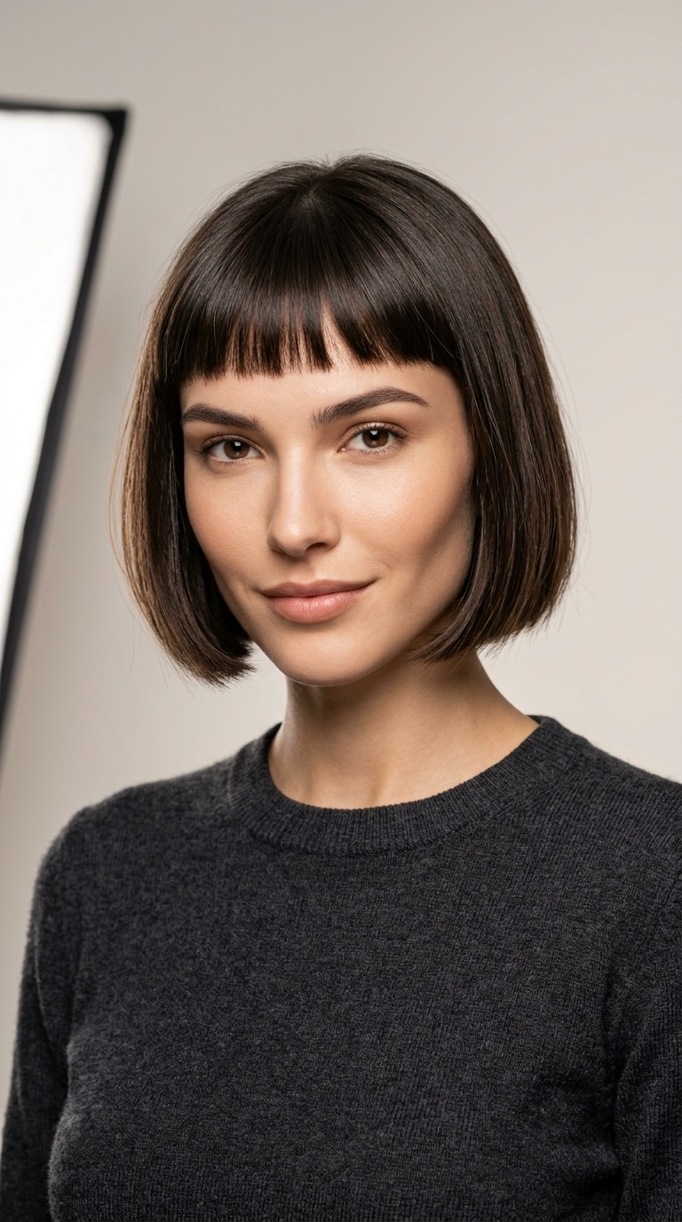 French Bob with Micro-Fringe