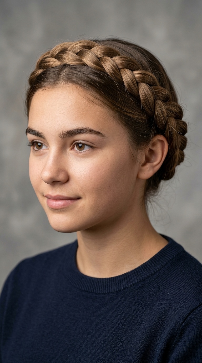French Braid Crown