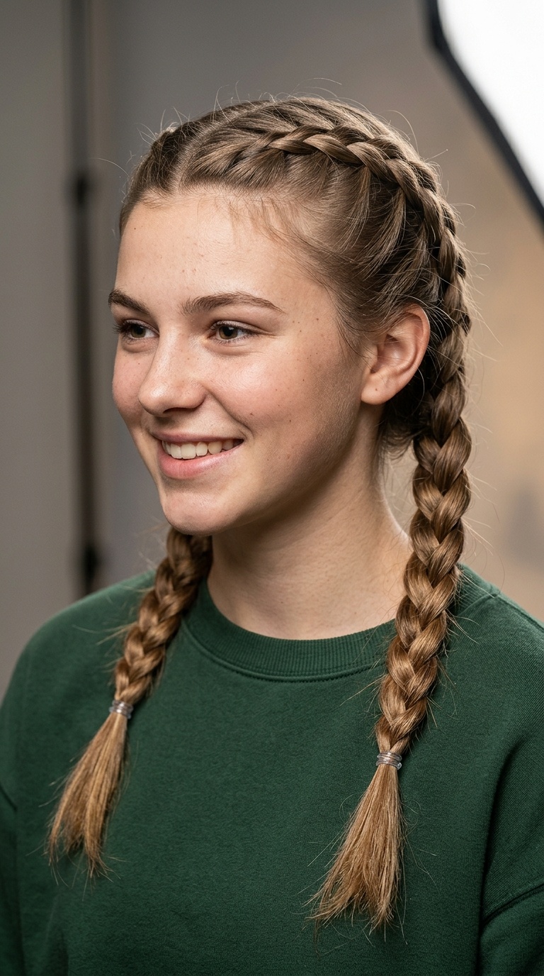 French Braid Pigtails