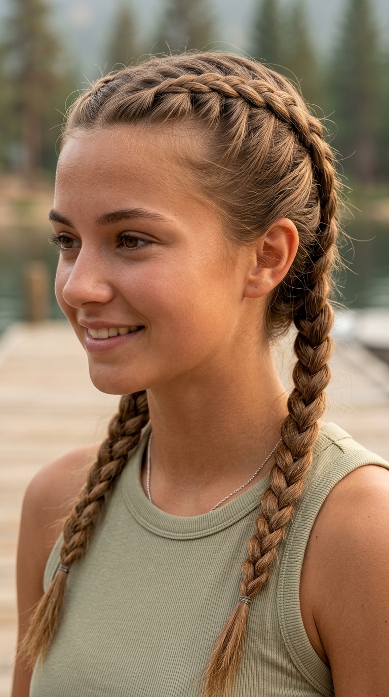 French Braid Pigtails