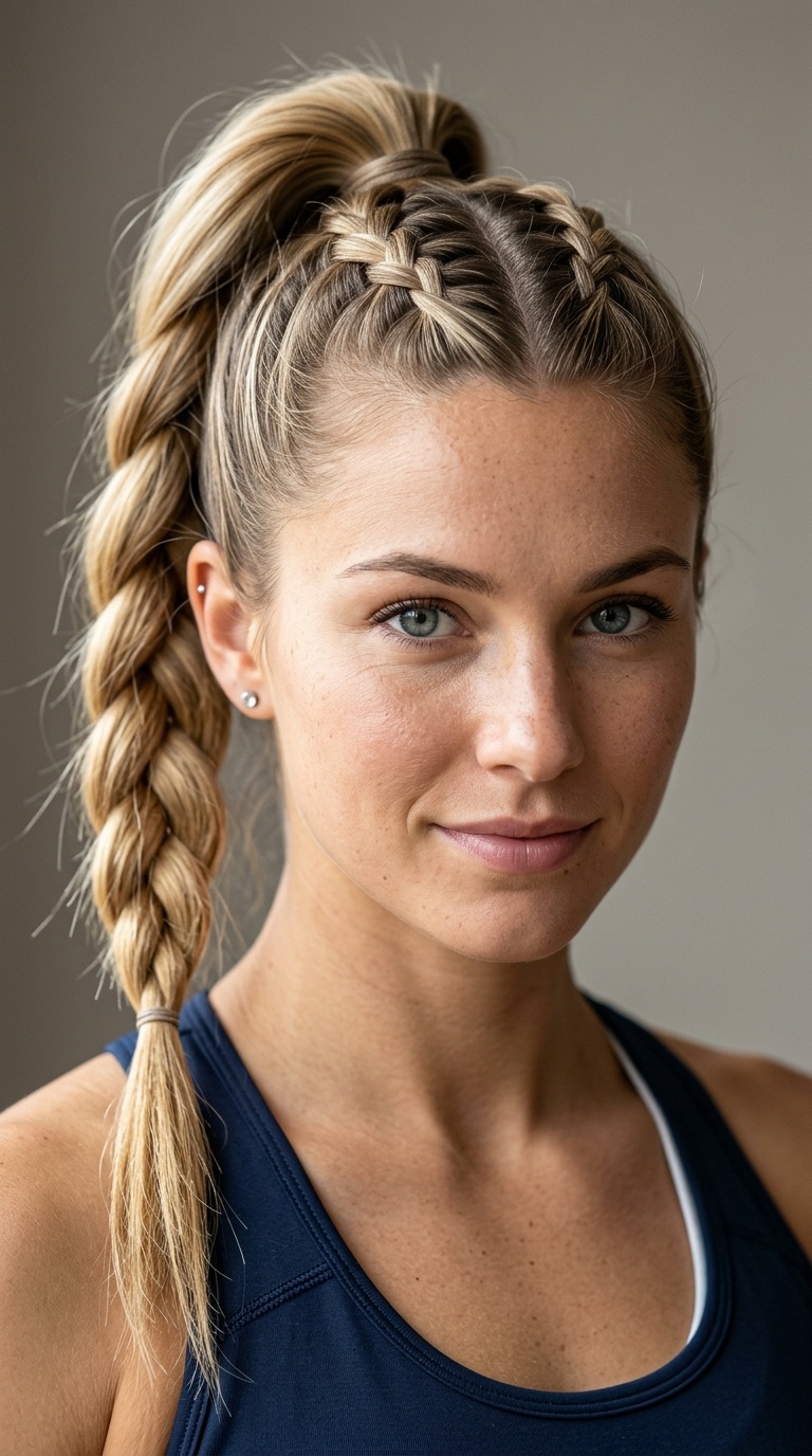 French Braid Ponytail