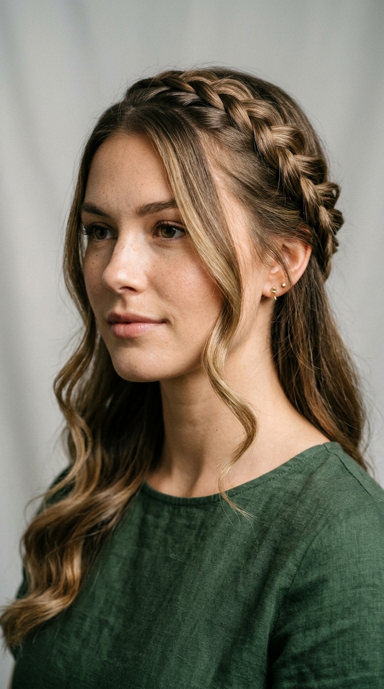 French Braid Side Crown