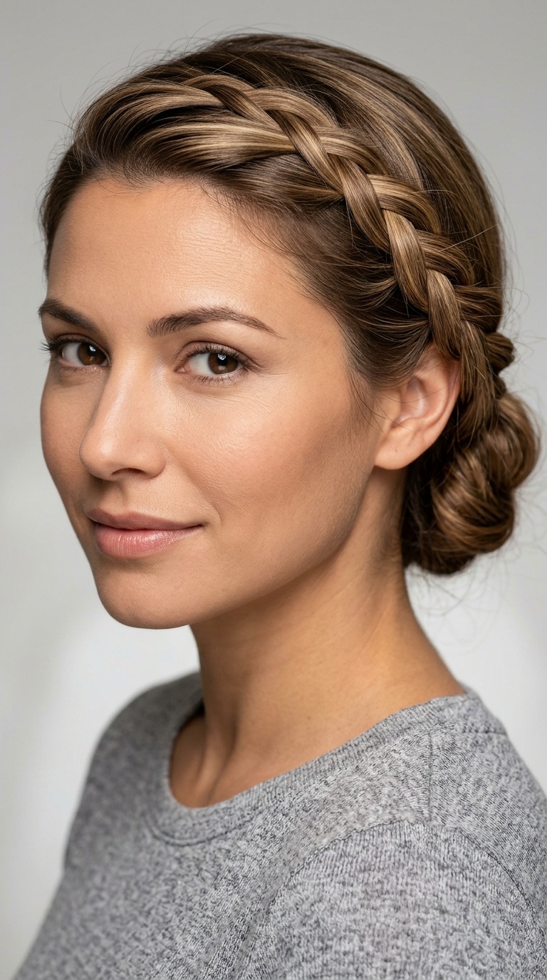 French Braid Side Sweep