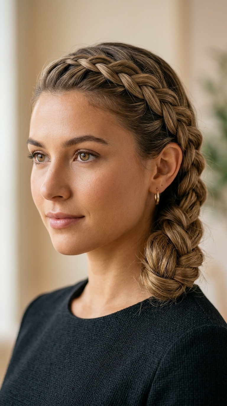 French Braid Side Sweep