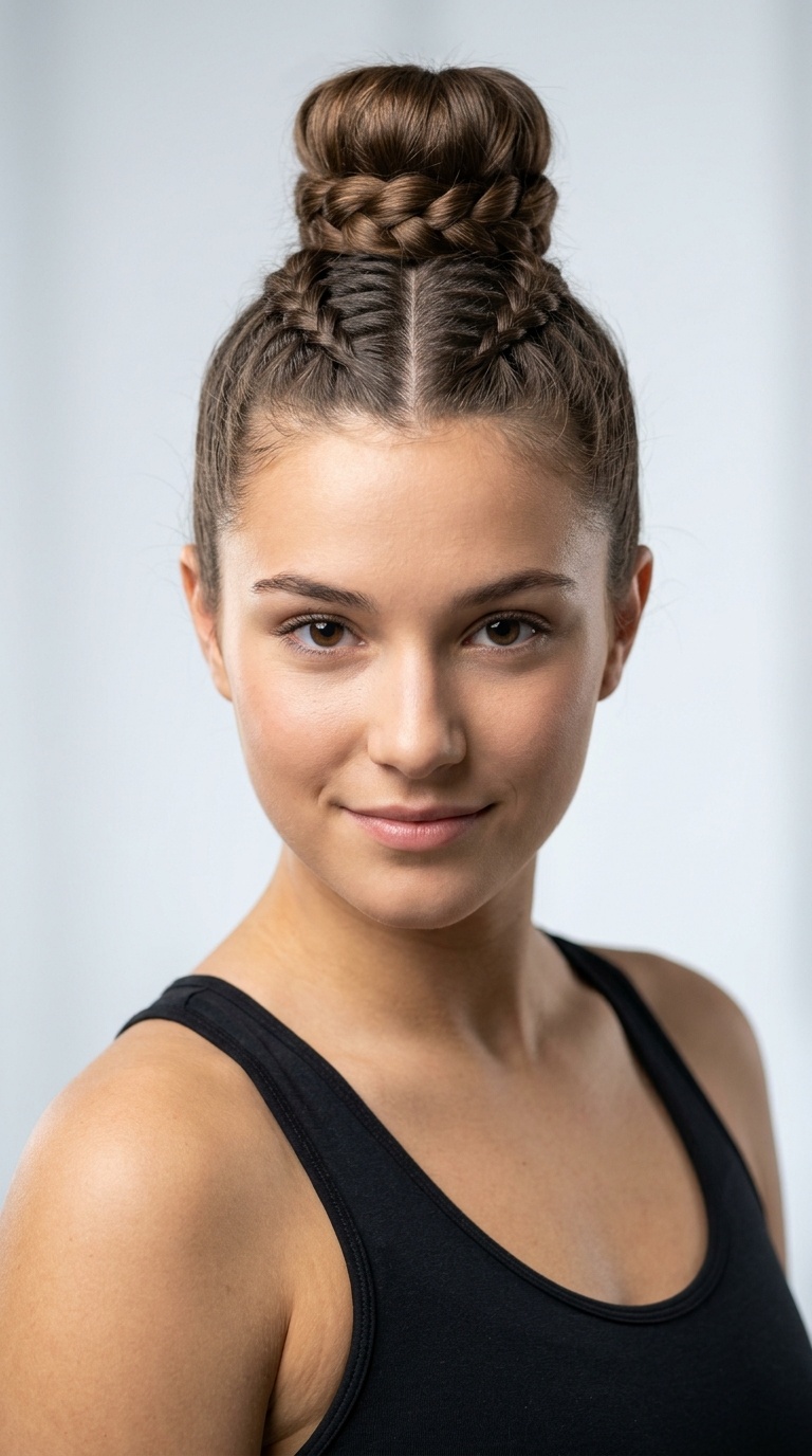 French Braid Top Knot