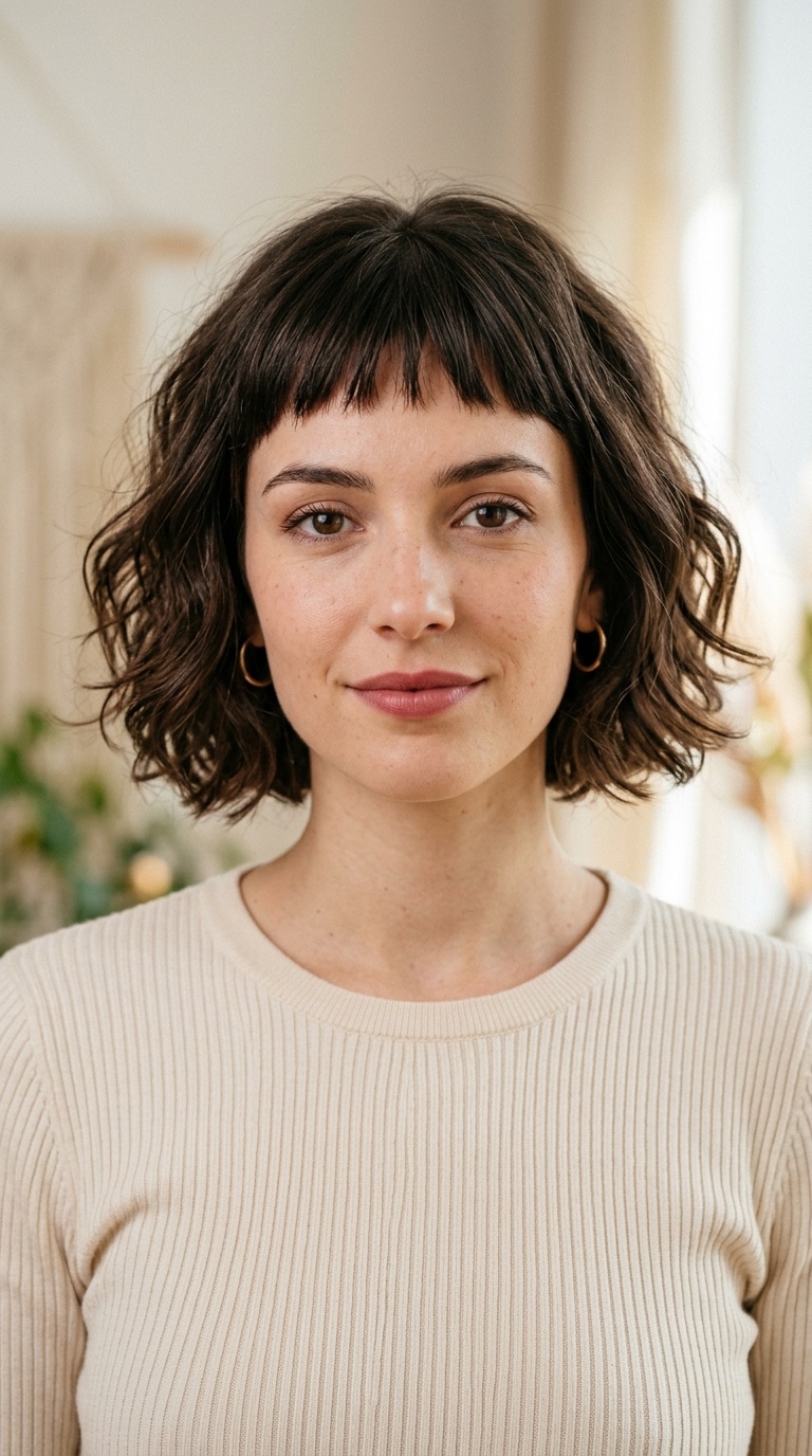 French Girl Bob with Micro-Bangs