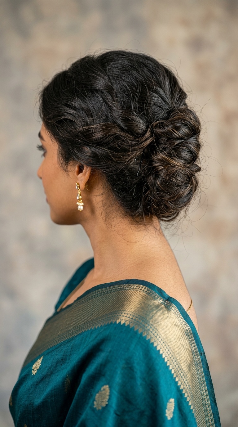 French Twist Messy Style