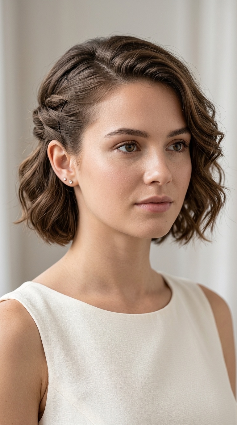 French Twist Side Tuck for Bobs