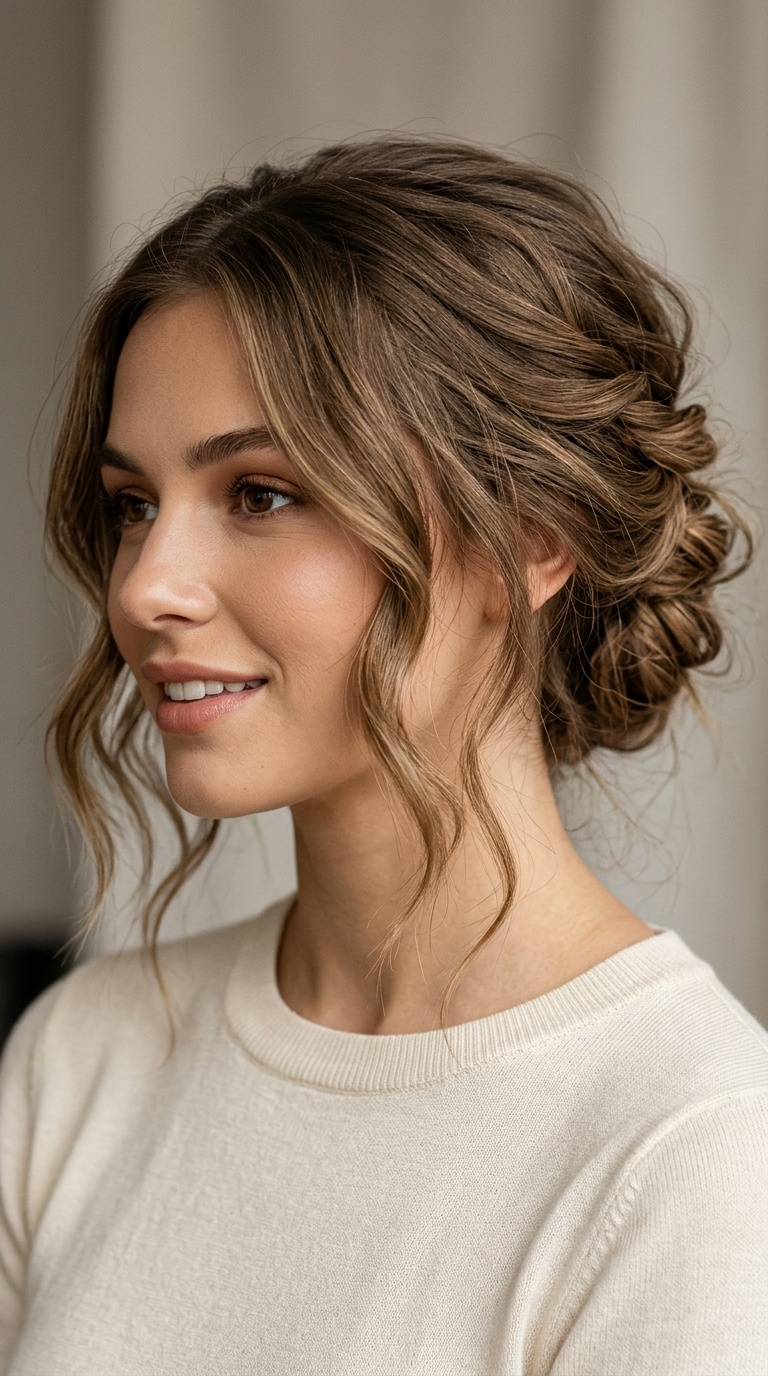 French Twist with a Modern Messy Finish