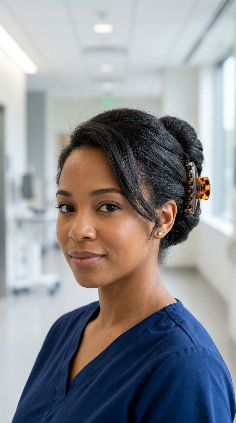 French Twist with Claw Clip