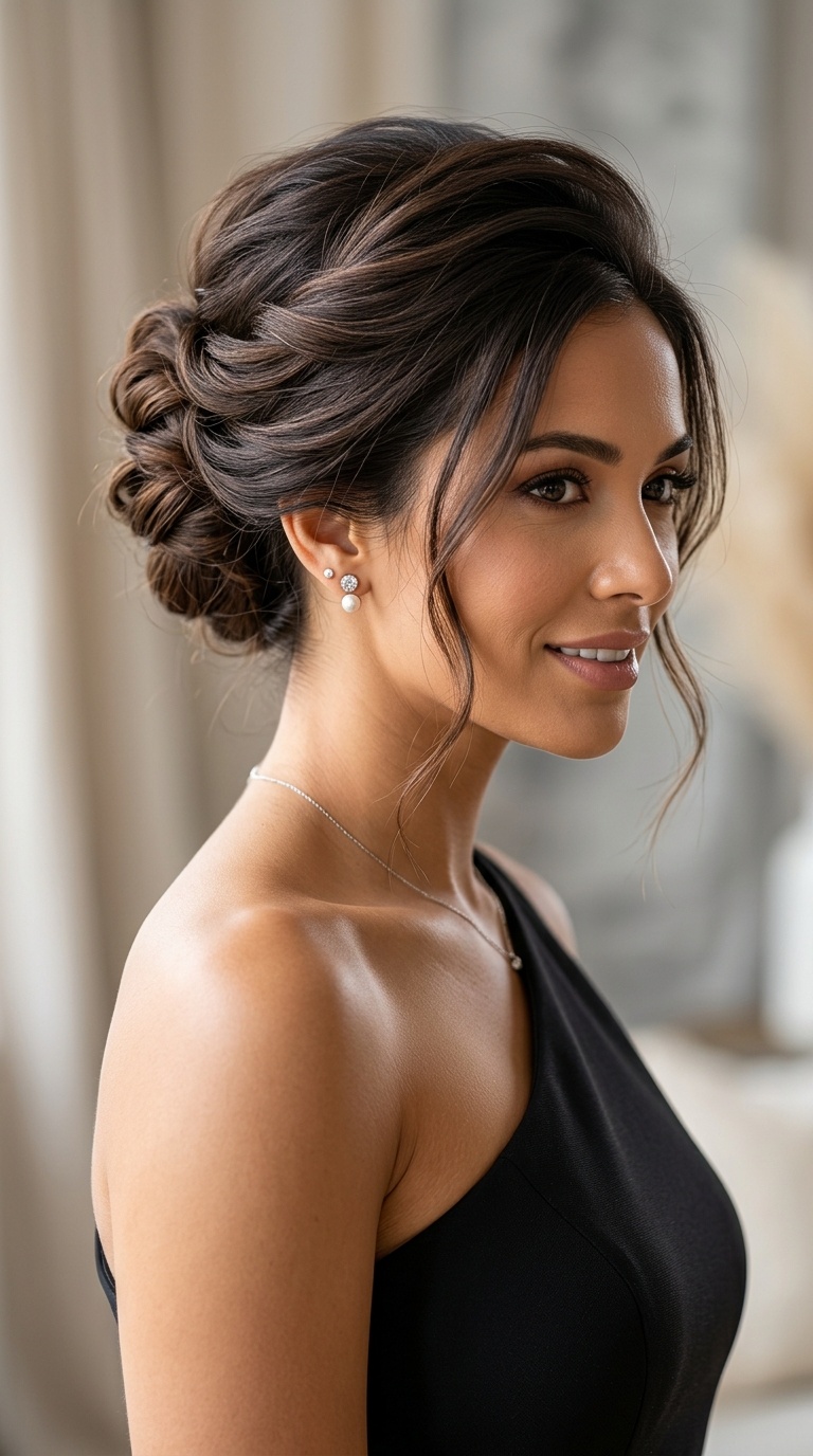 French Twist with Modern Texture