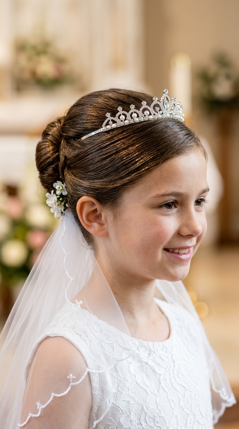 French Twist with Tiara