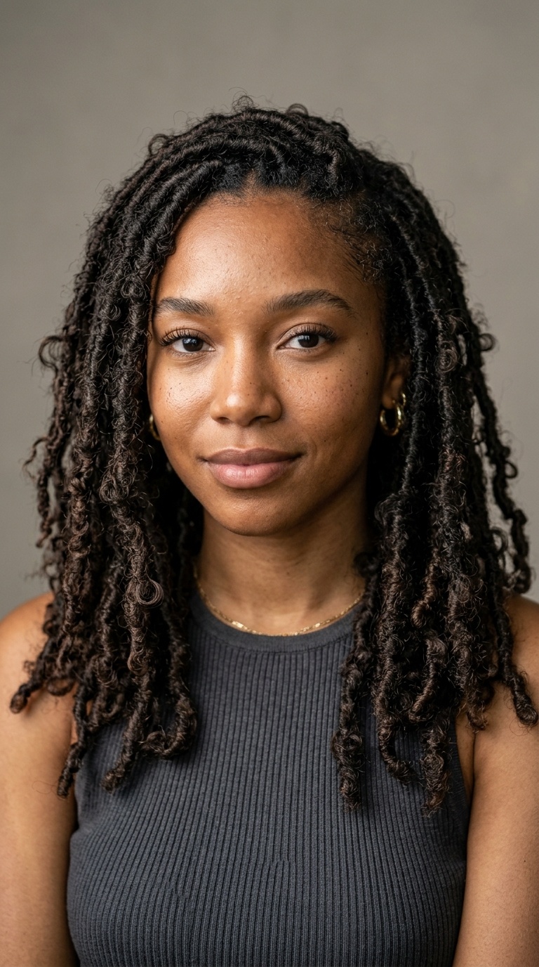 Frizzy-Chic Butterfly Locs