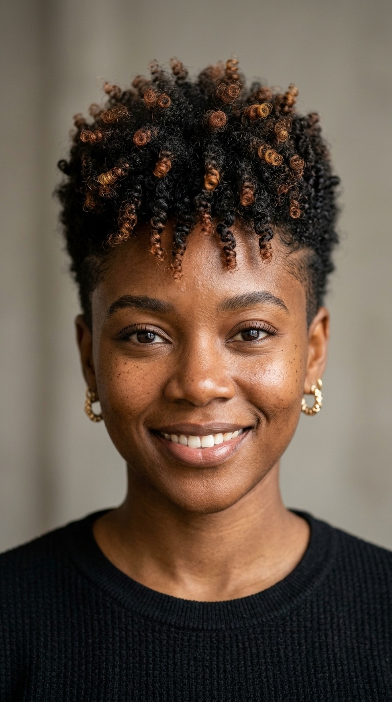 Fro-Hawk Pixie with Tinted Tips