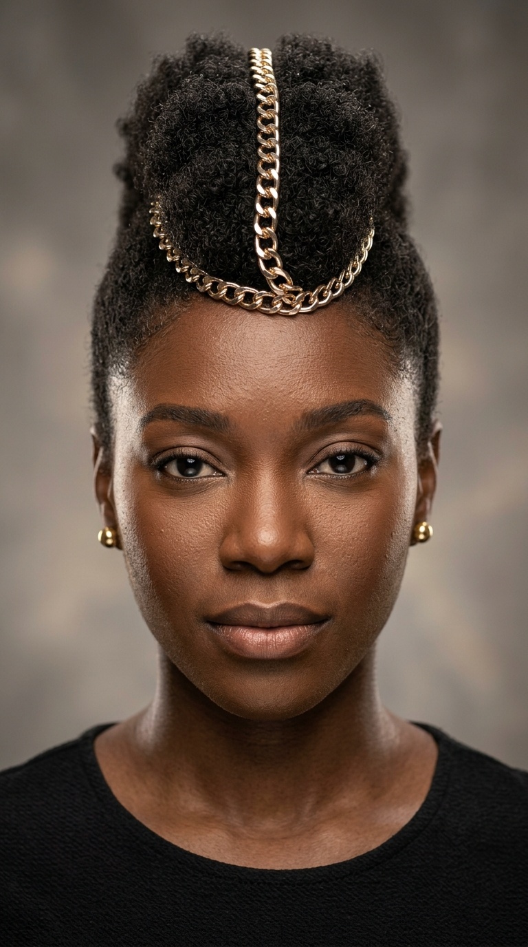 Fro-hawk with Chain Detail