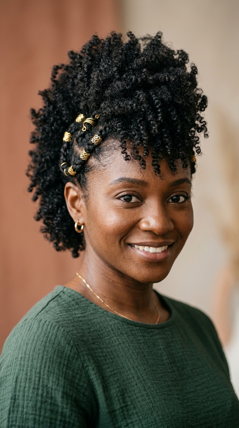 Fro-Hawk with Gold Cuffs
